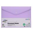 Premto Pastel A4+ Button Wallet - Wild Orchid