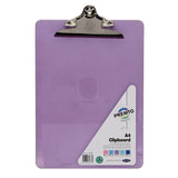 Premto Pastel A4 Clipboard Transparent - Pack of 5