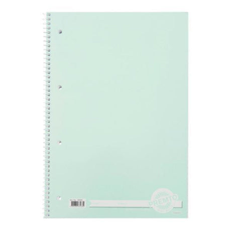 Premto Pastel A4 Spiral Notebook - 160 Pages -Mint Magic | Stationery Shop UK