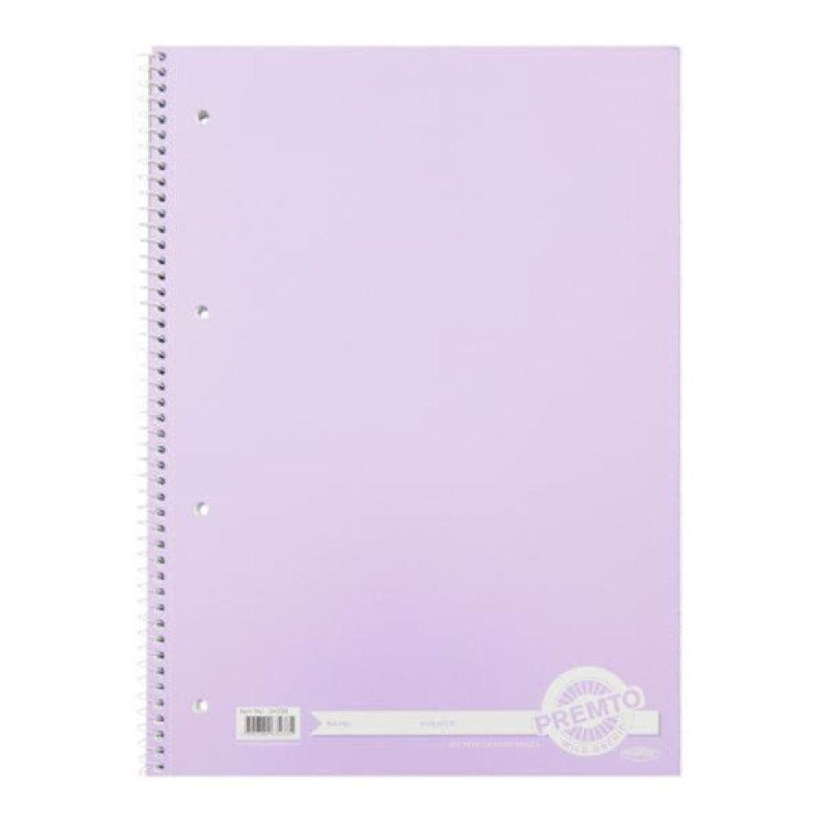 Premto Pastel A4 Spiral Notebook - 160 Pages -Wild Orchid