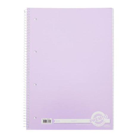 Premto Pastel A4 Spiral Notebook - 320 Pages - Wild Orchid-A4 Notebooks-Premto | Buy Online at Stationery Shop