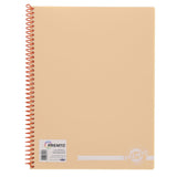 Premto Pastel A4 Spiral Notebook PP - 160 Pages - Papaya-A4 Notebooks-Premto|StationeryShop.co.uk