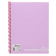 Premto Pastel A4 Spiral Notebook PP - 160 Pages - Wild Orchid