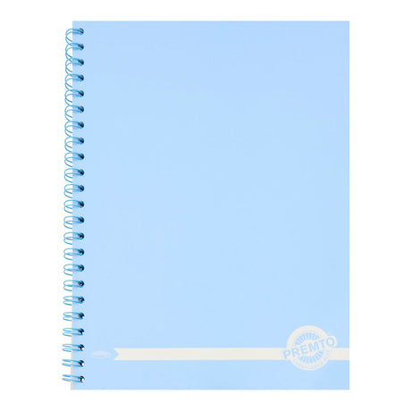 Premto Pastel A4 Wiro Notebook - 200 Pages - Cornflower Blue | Stationery Shop UK