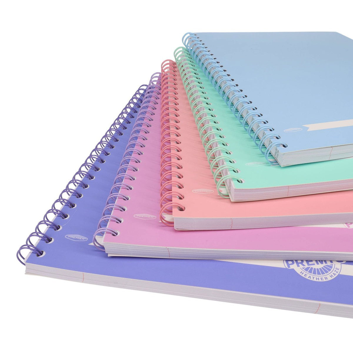 Premto Pastel A4 Wiro Notebook - 200 Pages - Heather Haze