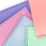 Premto Pastel A4 Wiro Notebook - 200 Pages - Heather Haze