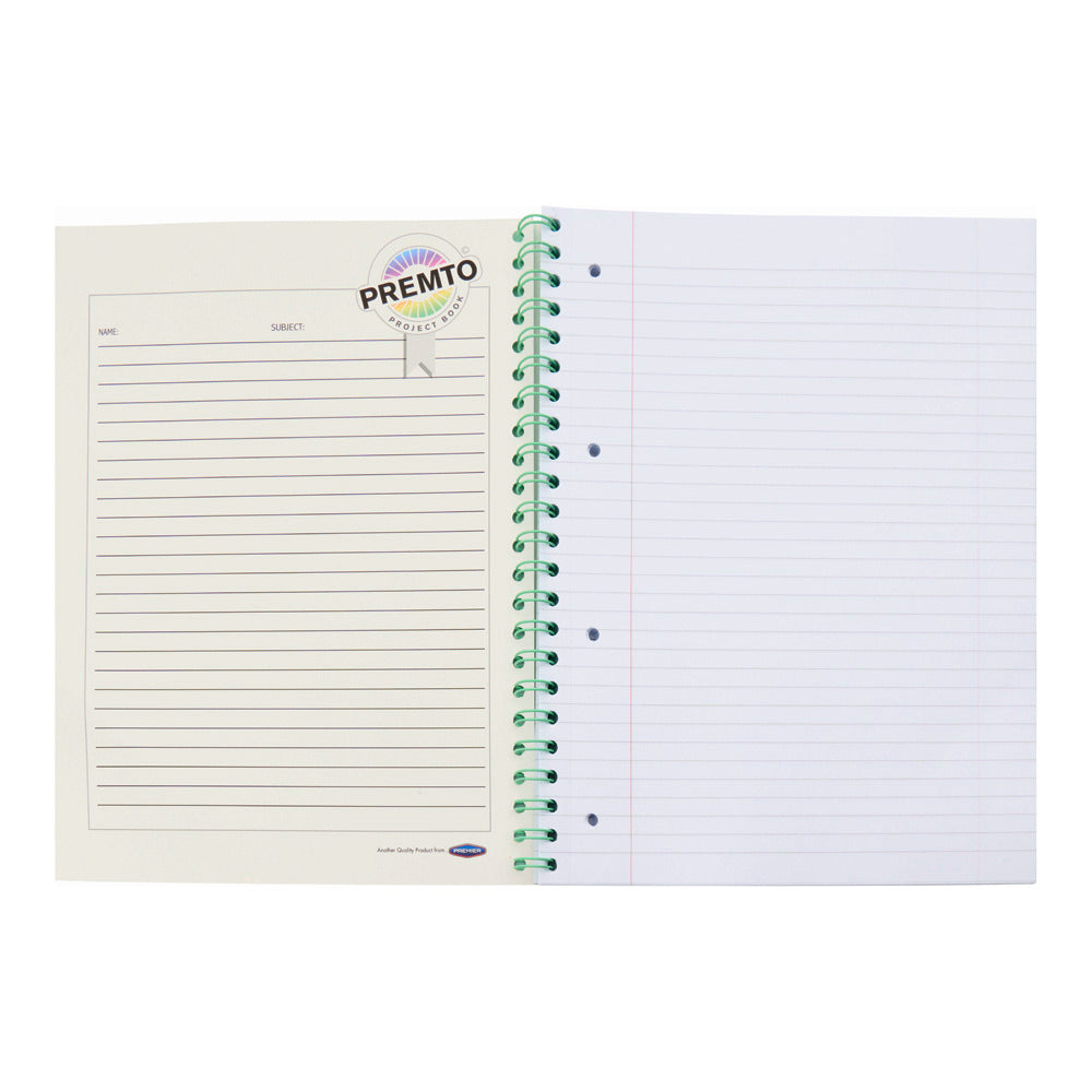 Premto Pastel A4 Wiro Notebook - 200 Pages - Mint Magic | Stationery Shop UK