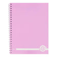 Premto Pastel A4 Wiro Notebook - 200 Pages - Wild Orchid