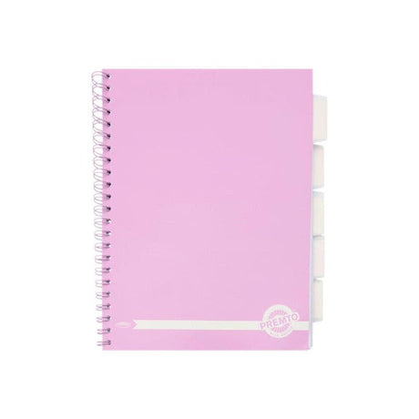 Premto Pastel A4 Wiro Project Book - 5 Subjects - 200 Pages - Wild Orchid | Stationery Shop UK