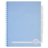 Premto Pastel A4 Wiro Project Book - 5 Subjects - 250 Pages - Cornflower Blue | Stationery Shop UK