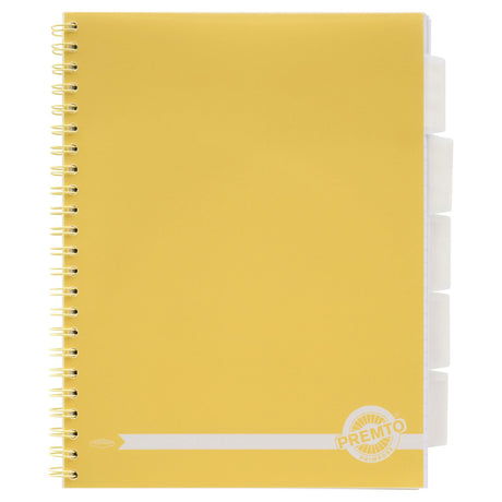 Premto Pastel A4 Wiro Project Book - 5 Subjects - 250 Pages - Papaya | Stationery Shop UK