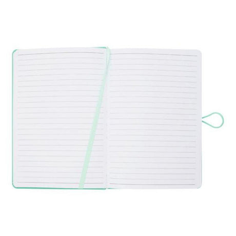 Premto Pastel A5 PU Leather Hardcover Notebook with Elastic Closure - 192 Pages - Mint Magic Green