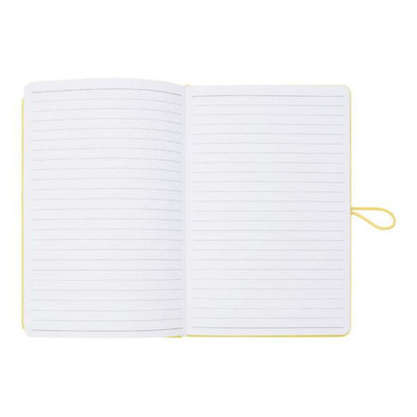 Premto Pastel A5 PU Leather Hardcover Notebook with Elastic Closure - 192 Pages - Primrose Yellow