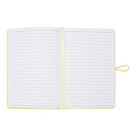 Premto Pastel A5 PU Leather Hardcover Notebook with Elastic Closure - 192 Pages - Primrose Yellow