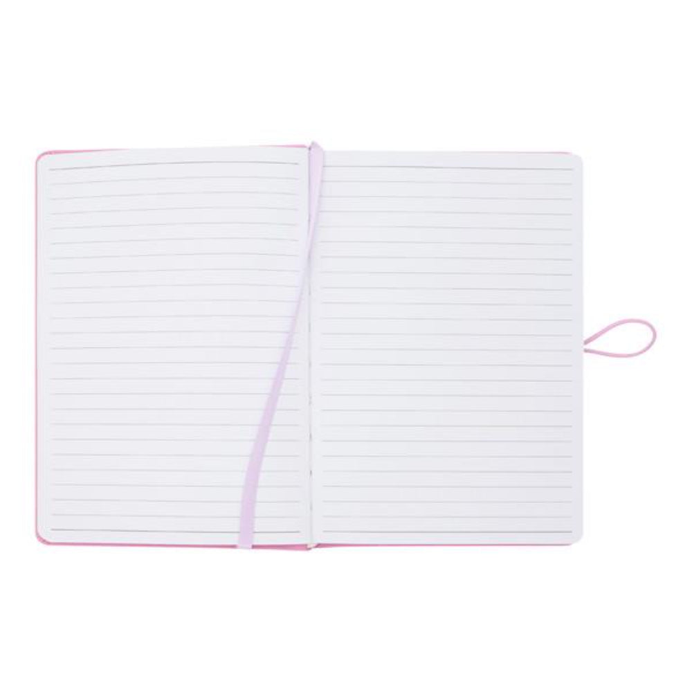 Premto Pastel A5 PU Leather Hardcover Notebook with Elastic Closure - 192 Pages - Wild Orchid Purple | Stationery Shop UK