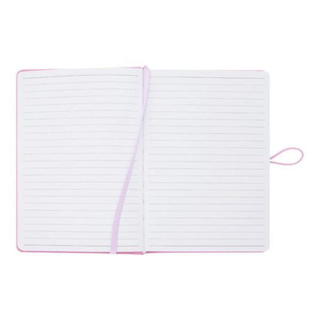 Premto Pastel A5 PU Leather Hardcover Notebook with Elastic Closure - 192 Pages - Wild Orchid Purple