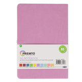 Premto Pastel A5 PU Leather Hardcover Notebook with Elastic Closure - 192 Pages - Wild Orchid Purple | Stationery Shop UK