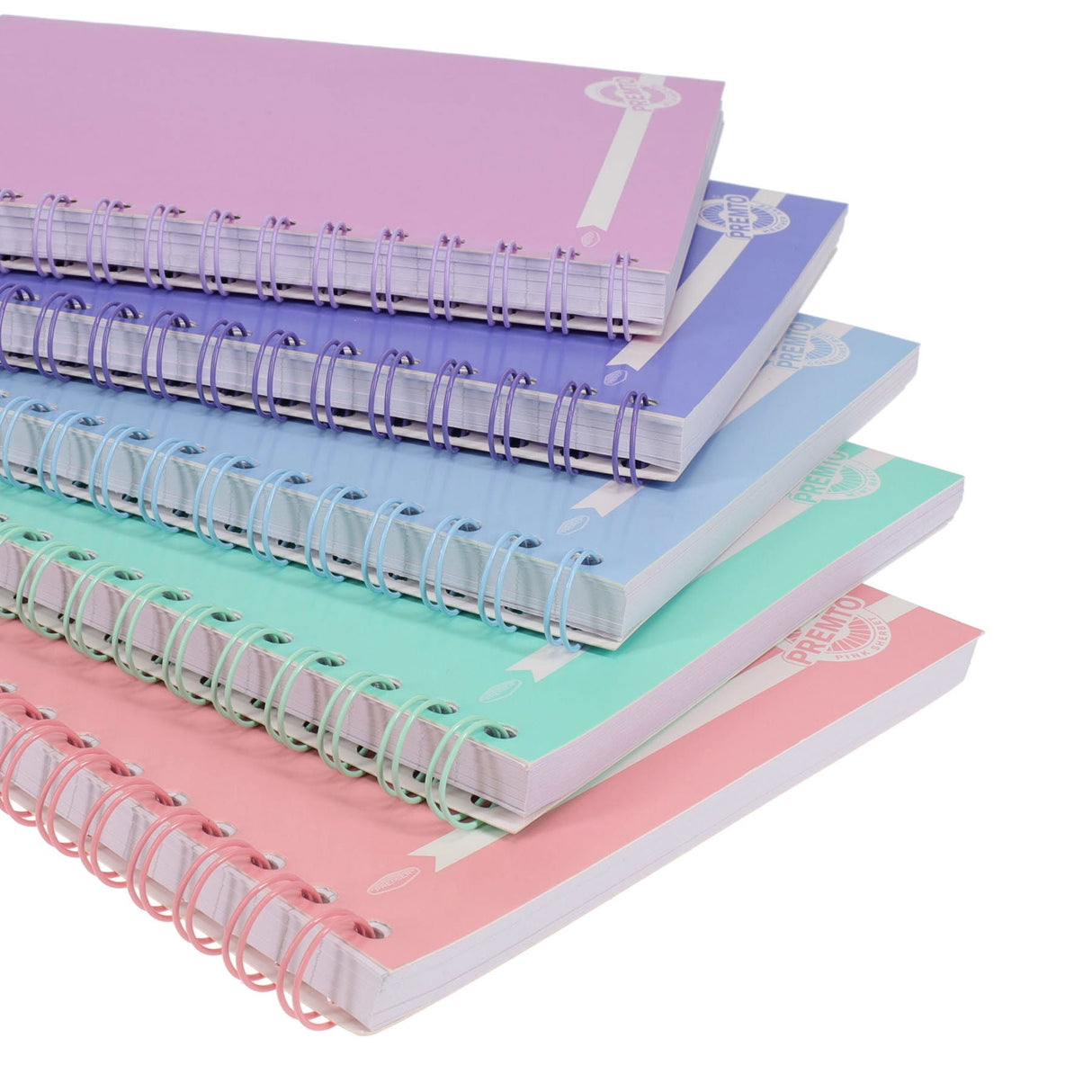 Premto Pastel A5 Wiro Notebook - 200 Pages - Heather Haze | Stationery Shop UK