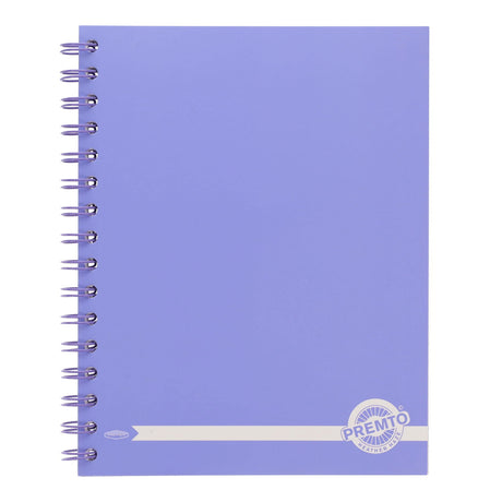 Premto Pastel A5 Wiro Notebook - 200 Pages - Papaya-A5 Notebooks-Premto|StationeryShop.co.uk