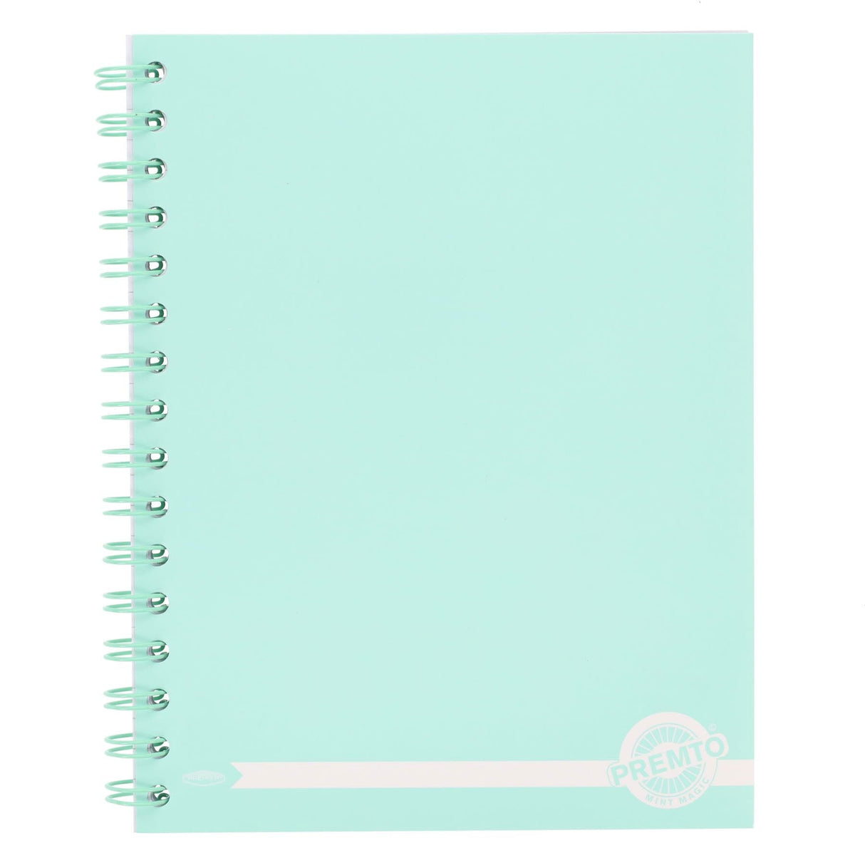 Premto Pastel A5 Wiro Notebook - 200 Pages - Mint Magic | Stationery Shop UK