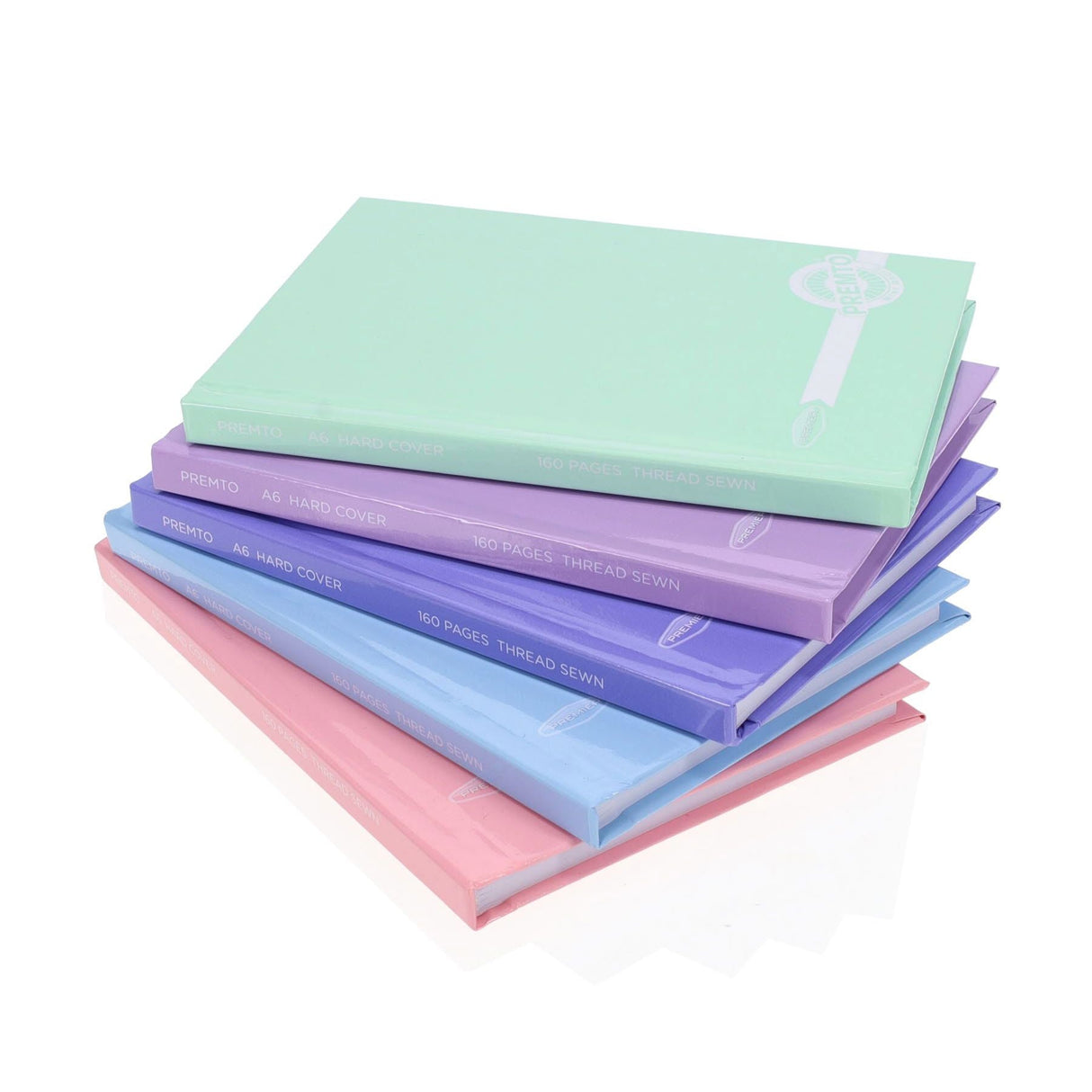 Premto Pastel A6 Hardcover Notebook - 160 Pages - Pastel - Cornflower Blue | Stationery Shop UK
