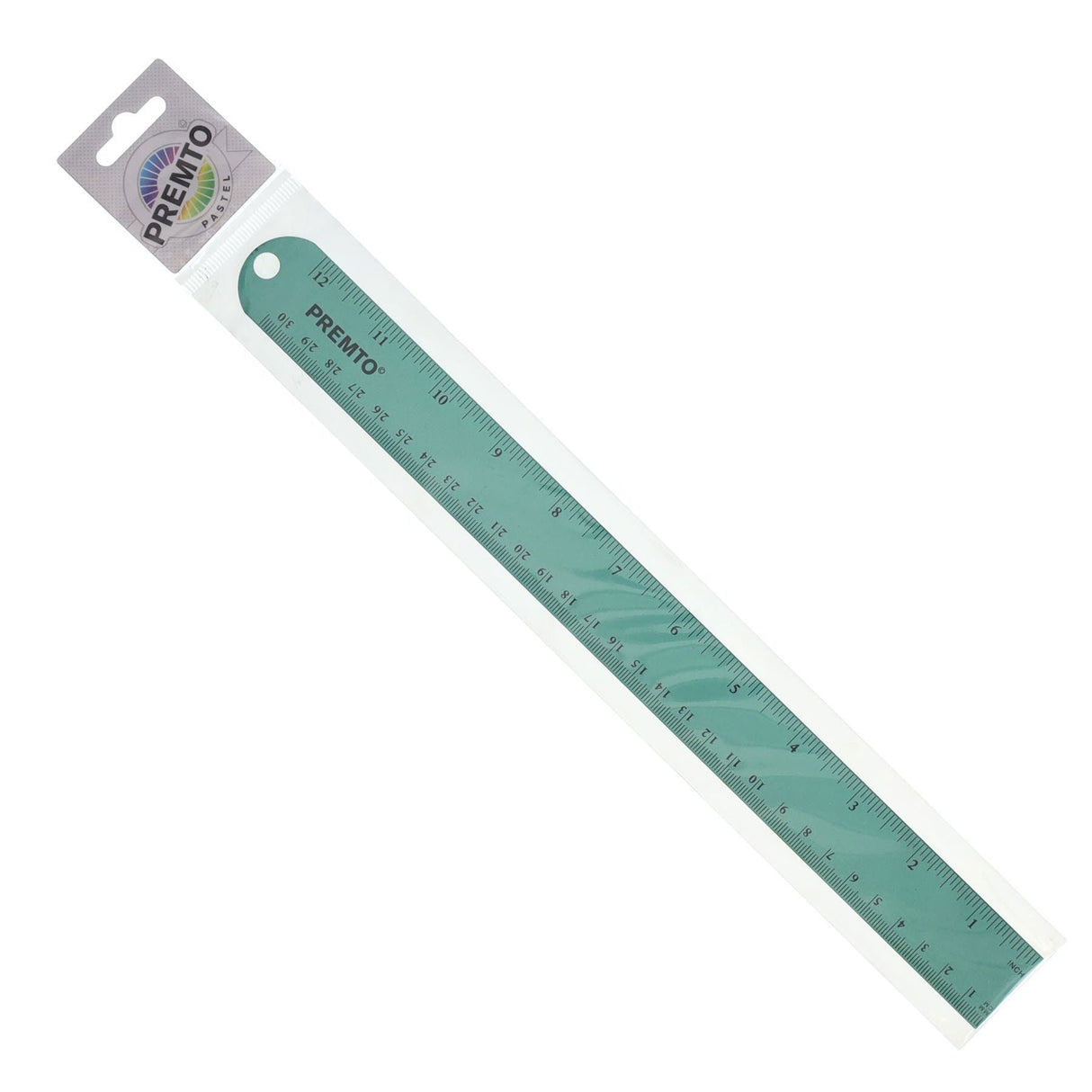 Premto Pastel Aluminium Ruler 30cm - Mint Magic-Rulers-Premto | Buy Online at Stationery Shop