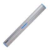 Premto Pastel Aluminum Ruler With Grip 30cm - Cornflower Blue-Rulers-Premto | Buy Online at Stationery Shop