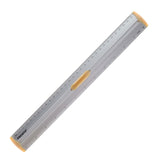 Premto Pastel Aluminum Ruler With Grip 30cm - Papaya-Rulers-Premto | Buy Online at Stationery Shop