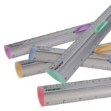 Premto Pastel Aluminum Ruler With Grip 30cm - Papaya | Stationery Shop UK