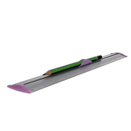 Premto Pastel Aluminum Ruler With Grip 30cm - Pink Sherbet