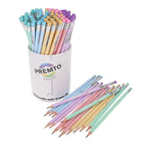Premto Pastel HB Pencils With Eraser - Tub of 100 | Stationery Shop UK
