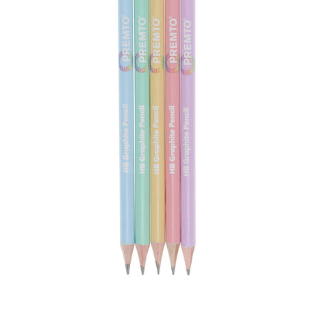 Premto Pastel HB Pencils With Eraser - Tub of 100