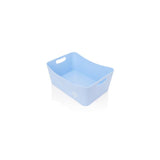 Premto Pastel Large Storage Basket - 340x225x140mm - Cornflower Blue | Stationery Shop UK