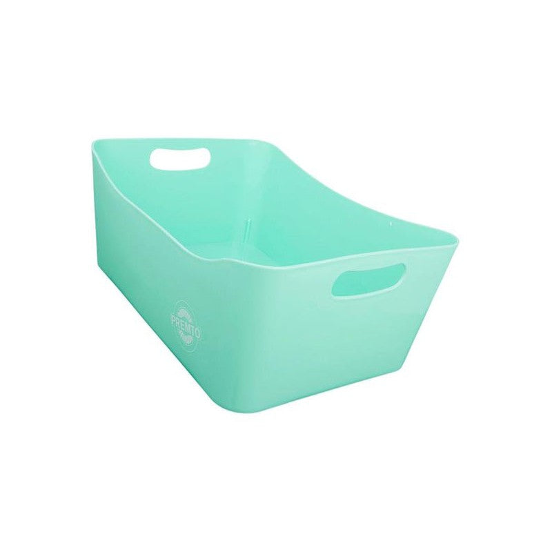 Premto Pastel Large Storage Basket - 340x225x140mm - Mint Magic Green-Storage Boxes & Baskets-Premto|StationeryShop.co.uk