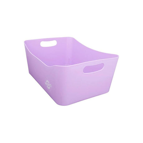 Premto Pastel Large Storage Basket - 340x225x140mm - Wild Orchid Purple-Storage Boxes & Baskets-Premto|StationeryShop.co.uk
