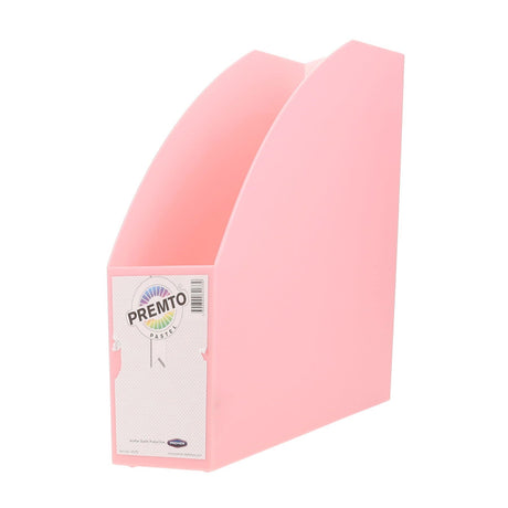 Premto Pastel Magazine Organiser Solid - Pink Sherbet-Magazine Organiser-Premto|StationeryShop.co.uk
