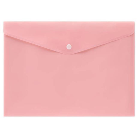 Premto Pastel Multipack | A4 Extra Durable Button Wallet - Pack of 5-Document Folders & Wallets-Premto|StationeryShop.co.uk
