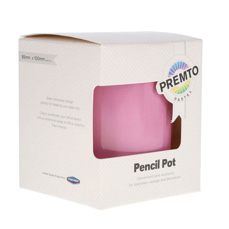 Premto Pastel Tin Pencil Pot - Pink Sherbet