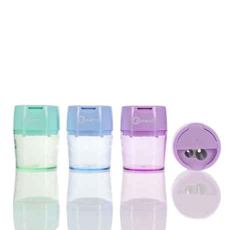 Premto Pastel Twin Hole Sharpener - Barrel - Mint Magic