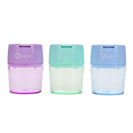 Premto Pastel Twin Hole Sharpener - Barrel - Mint Magic