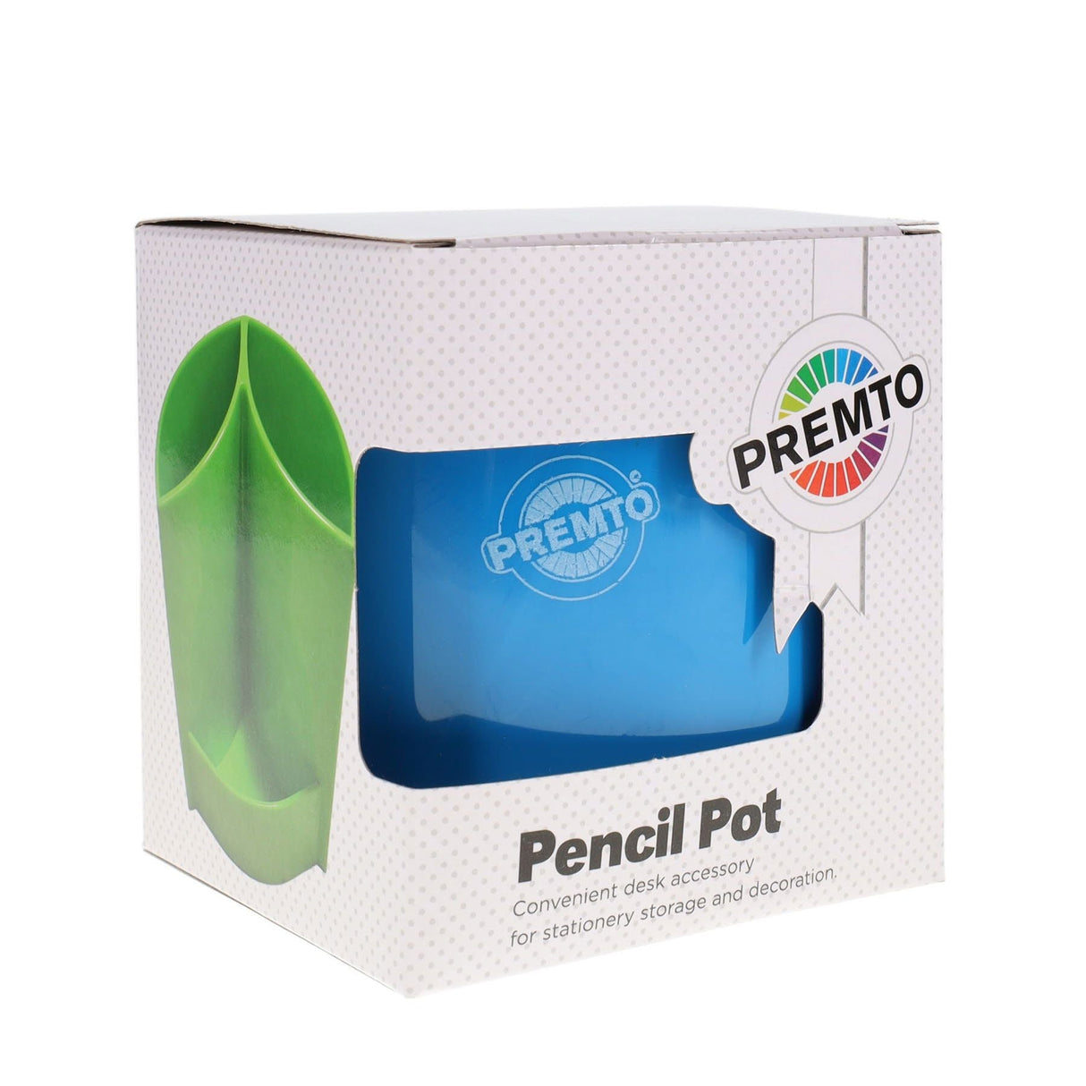 Premto Pen Pot - Printer Blue | Stationery Shop UK