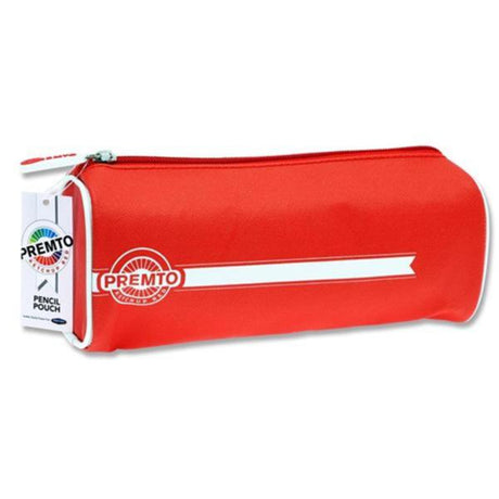 Premto Rectangular Pencil Pouch - Ketchup Red-Pencil Cases-Premto|StationeryShop.co.uk