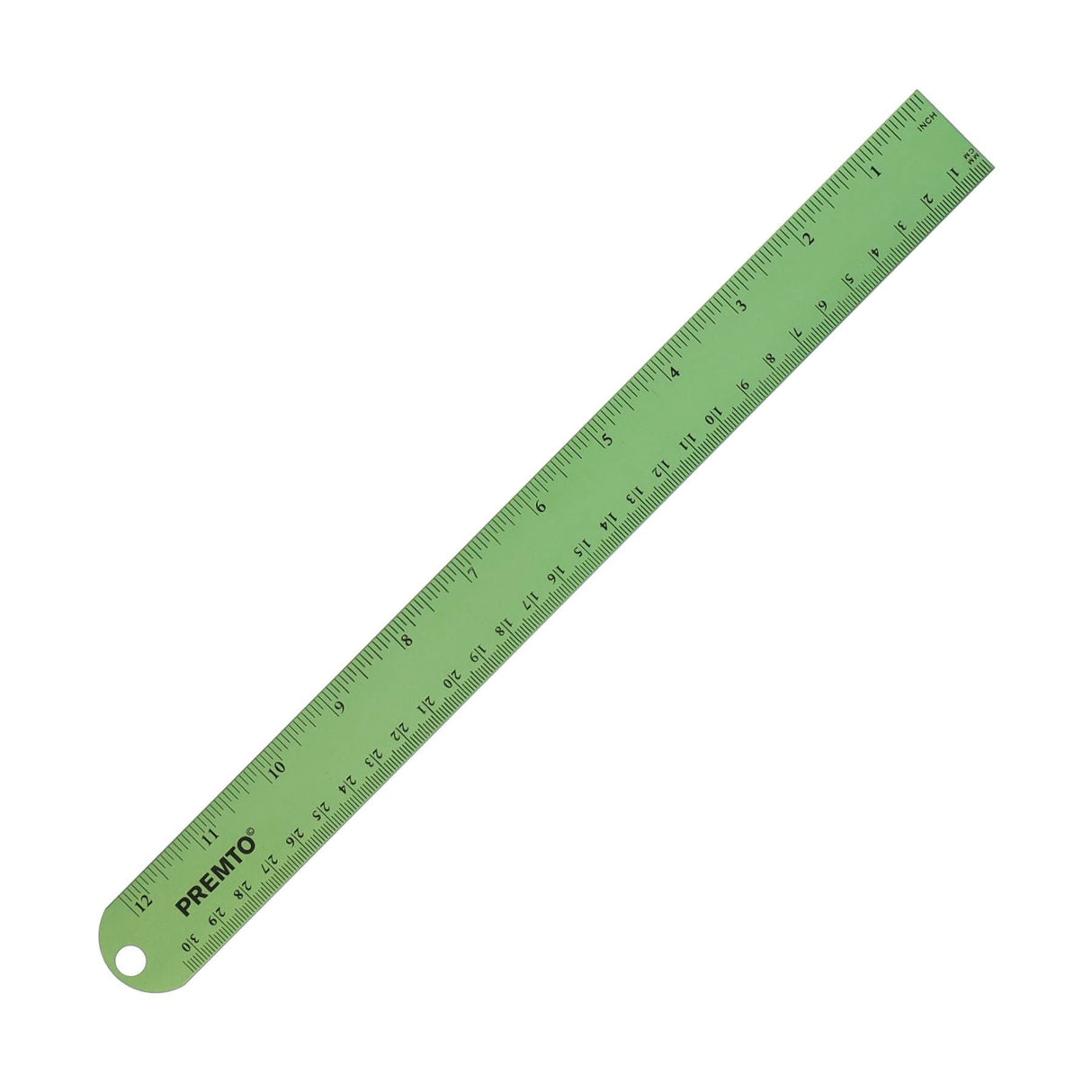 Premto S1 Aluminium Ruler 30cm - Caterpillar Green-Rulers-Premto|StationeryShop.co.uk