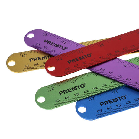 Premto S1 Aluminium Ruler 30cm - Ketchup Red