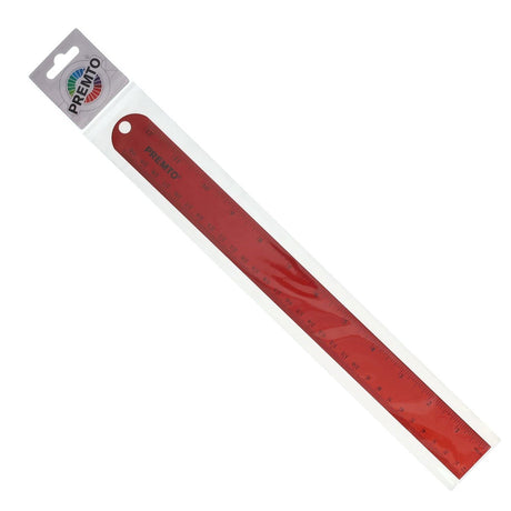 Premto S1 Aluminium Ruler 30cm - Ketchup Red