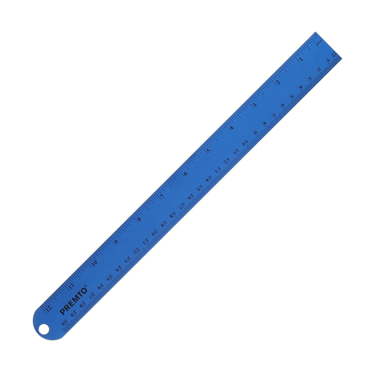 Premto S1 Aluminium Ruler 30cm - Printer Blue-Rulers-Premto|StationeryShop.co.uk