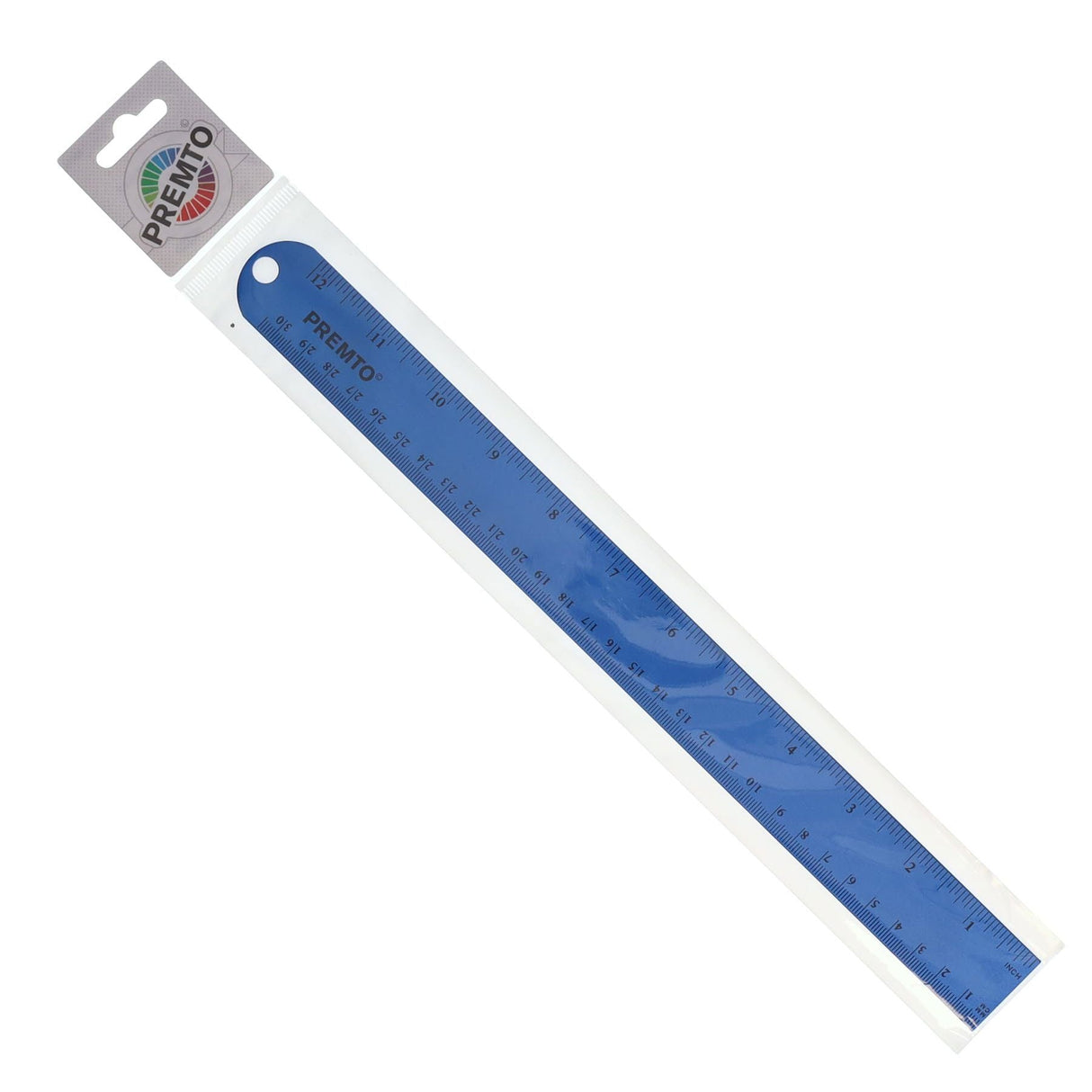 Premto S1 Aluminium Ruler 30cm - Printer Blue | Stationery Shop UK