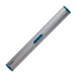 Premto S1 Aluminum Ruler With Grip 30cm - Printer Blue-Rulers-Premto|StationeryShop.co.uk