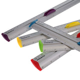 Premto S1 Aluminum Ruler With Grip 30cm - Sunshine Yellow-Rulers-Premto|StationeryShop.co.uk
