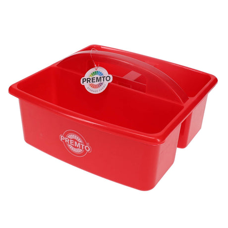 Premto Storage Caddy - 235x225x130mm - Ketchup Red | Stationery Shop UK